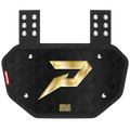 Phenom Elite Football Back Plate - Gold Rush Black