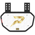 Phenom Elite Football Back Plate - Gold Rush White