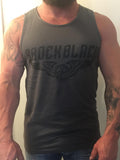 Brock Black Tank Top — Men's Graphic Training Tank